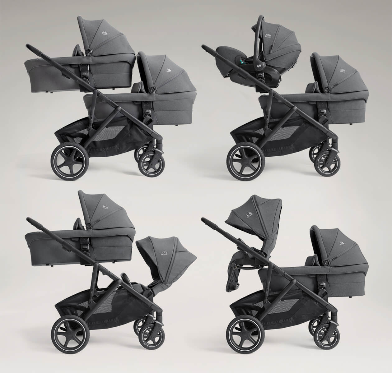 Joie Versiti Four Set Kinderwagen Ebony