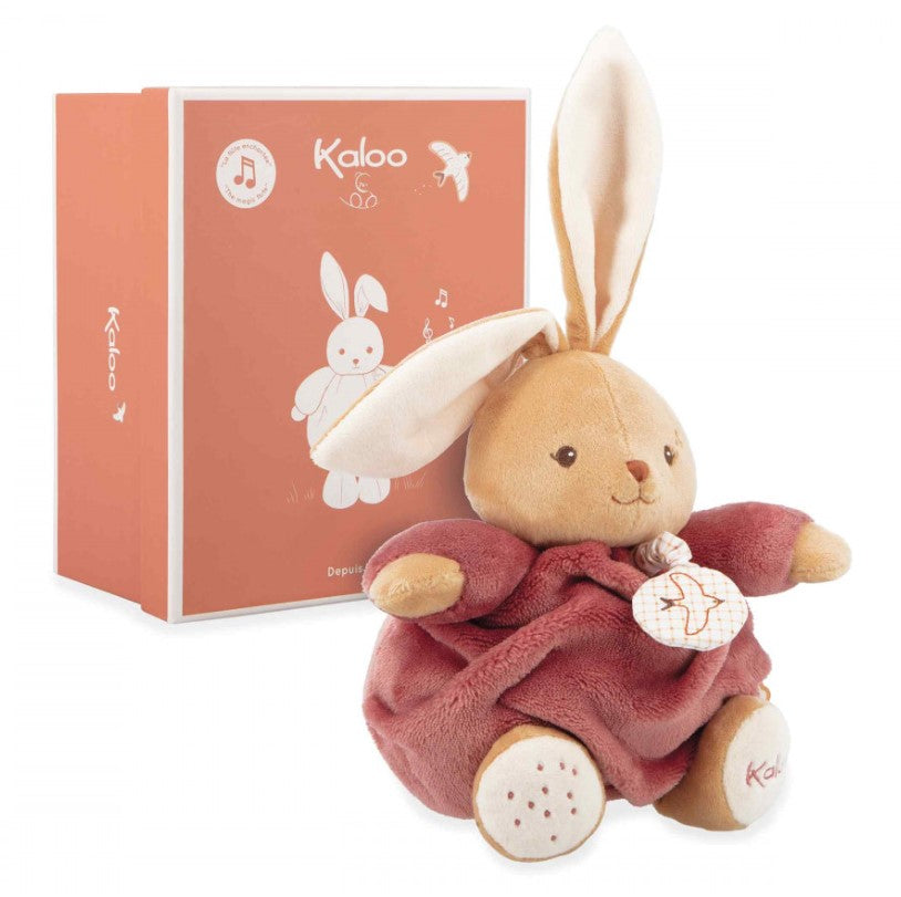 Kaloo Spieluhr Plüschhase 17cm Bordeaux