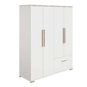 PAIDI Enie Kinderzimmer 3-teilig mit Wickelaufsatz, 4-türiger Schrank