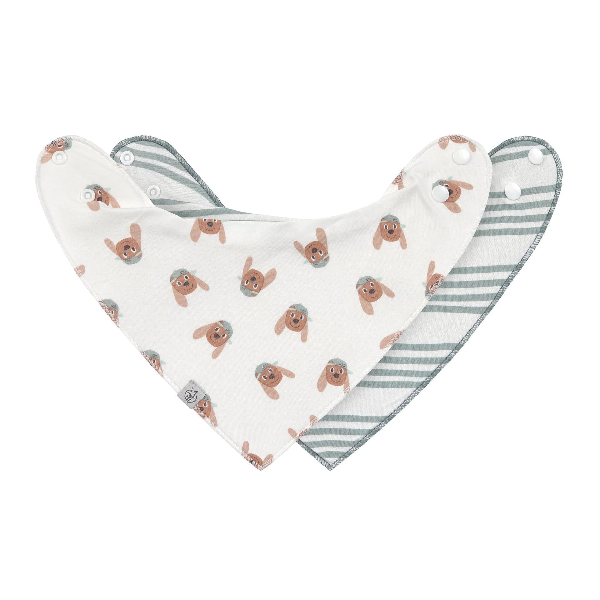 Lässig Dreieckstuch Baby 2 Stk Bandana, Tiny Team, Katze