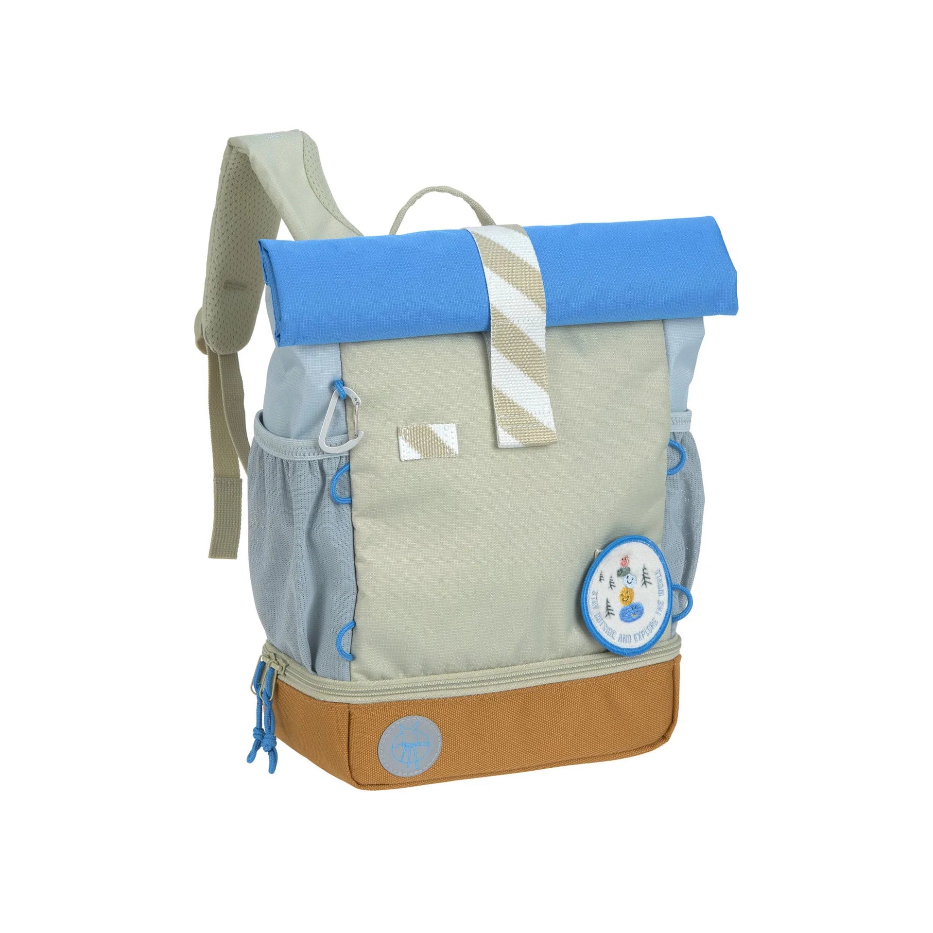 Lässig Kindergartenrucksack Rolltop Sunny Explorer Grün Blau