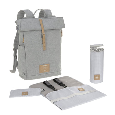 Lässig Wickelrucksack - Rolltop Backpack, GREY MELANGE (LIMITED EDITION)