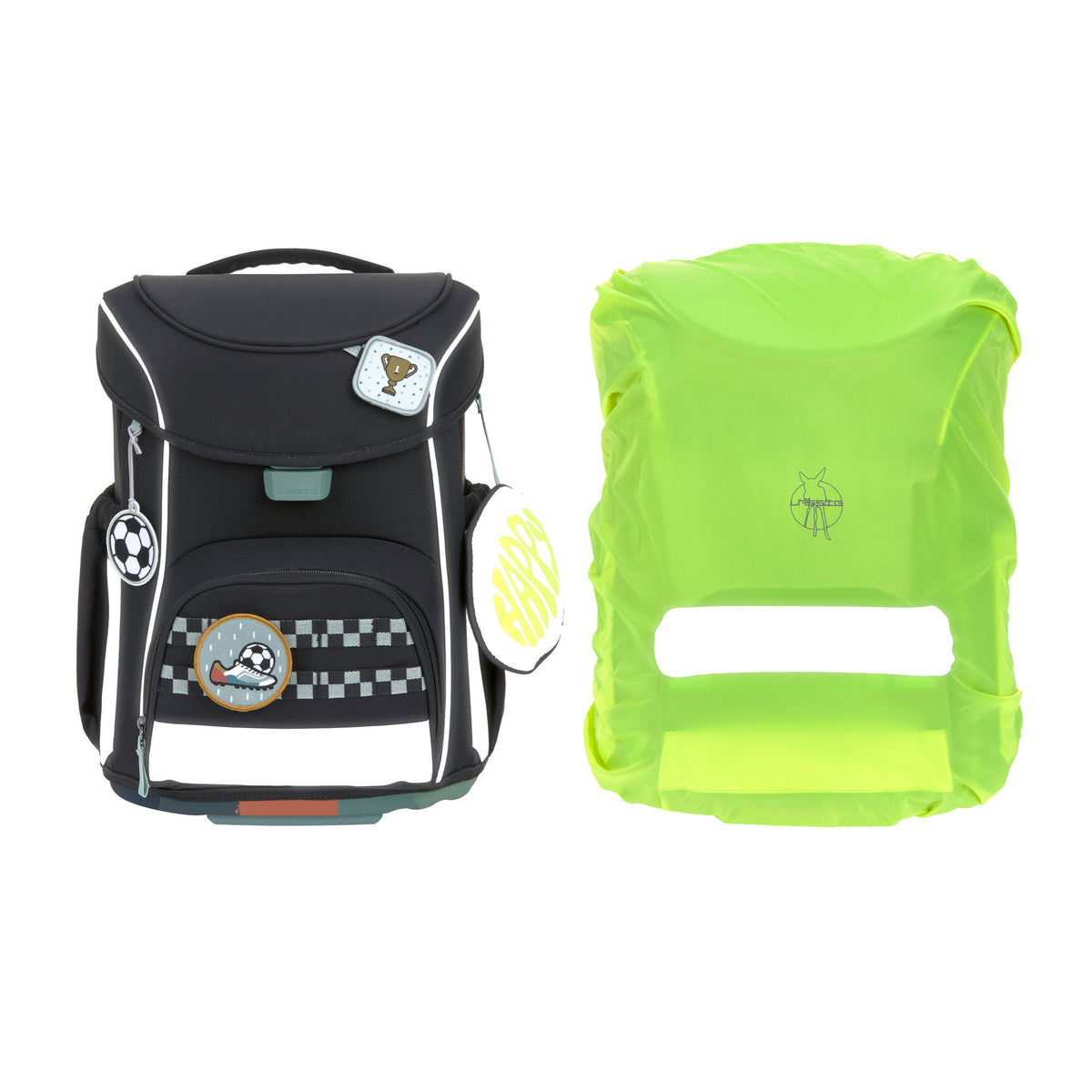 Lässig Schulranzen Set 7-teilig slim Unique black