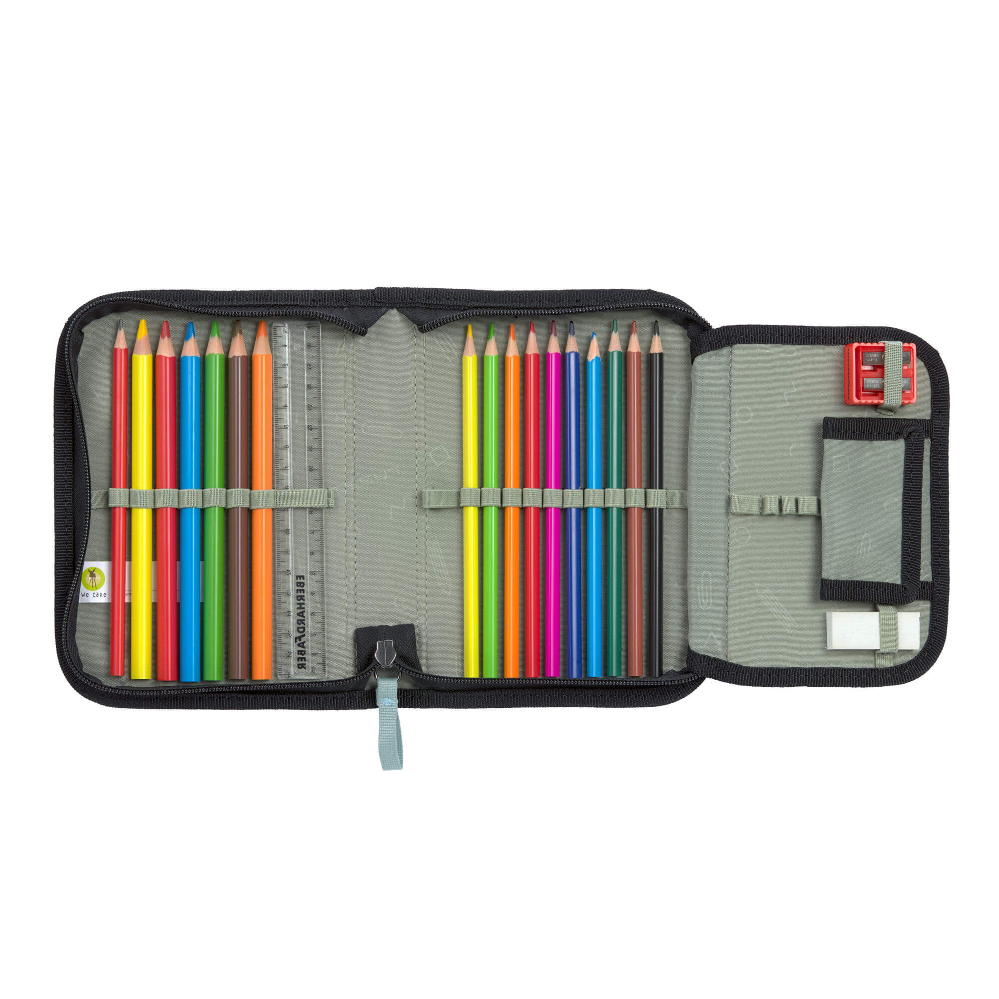 Lässig Schulranzen Set 7-teilig slim Unique black