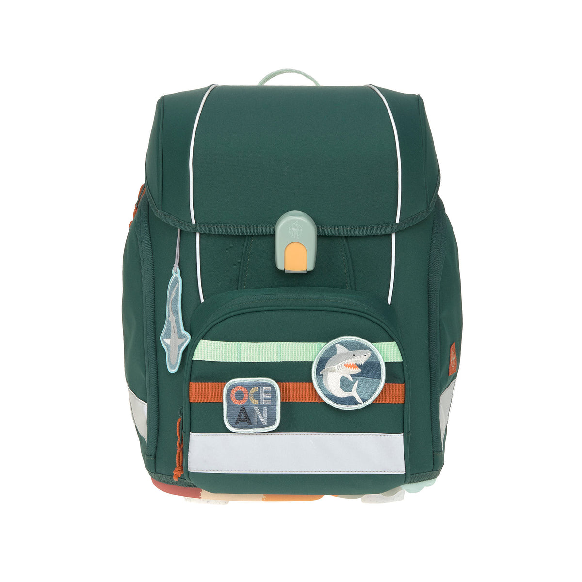 Lässig Schulranzen Set 7-teilig Boxy Unique Dark Green Ocean Edition