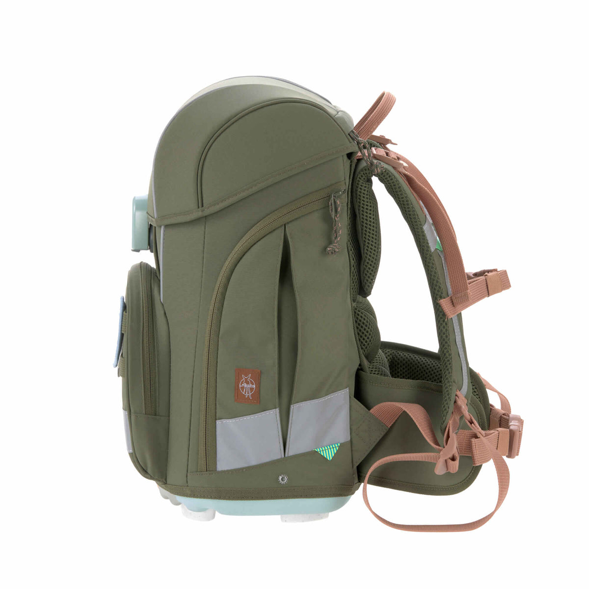 Lässig Schulranzen Set 7-teilig Boxy Unique Olive
