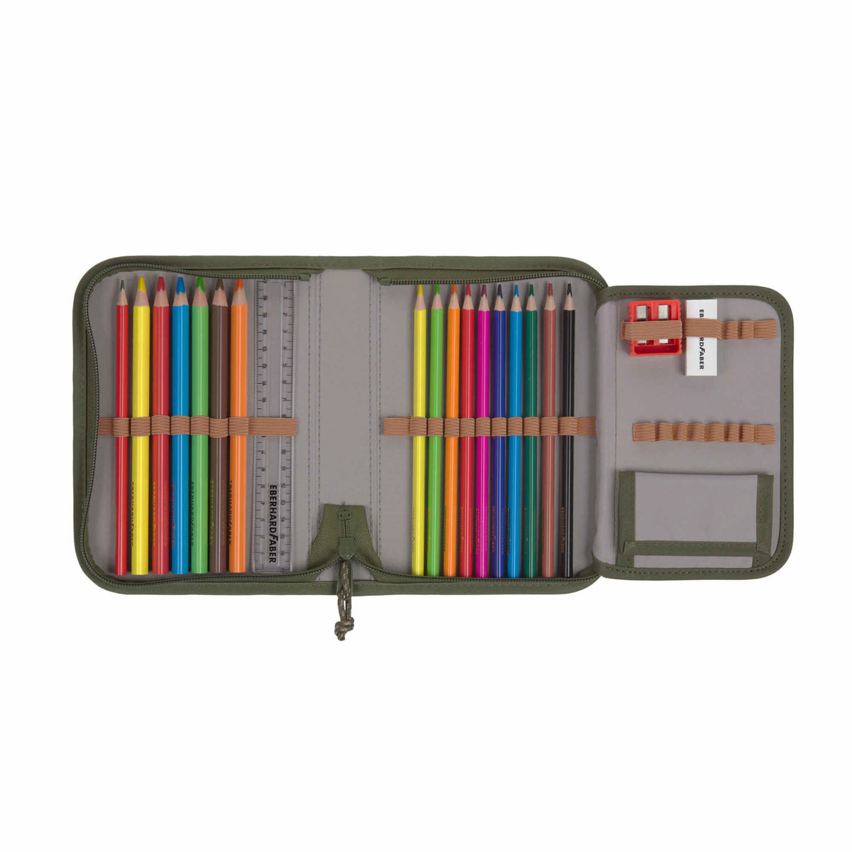 Lässig Schulranzen Set 7-teilig Boxy Unique Olive