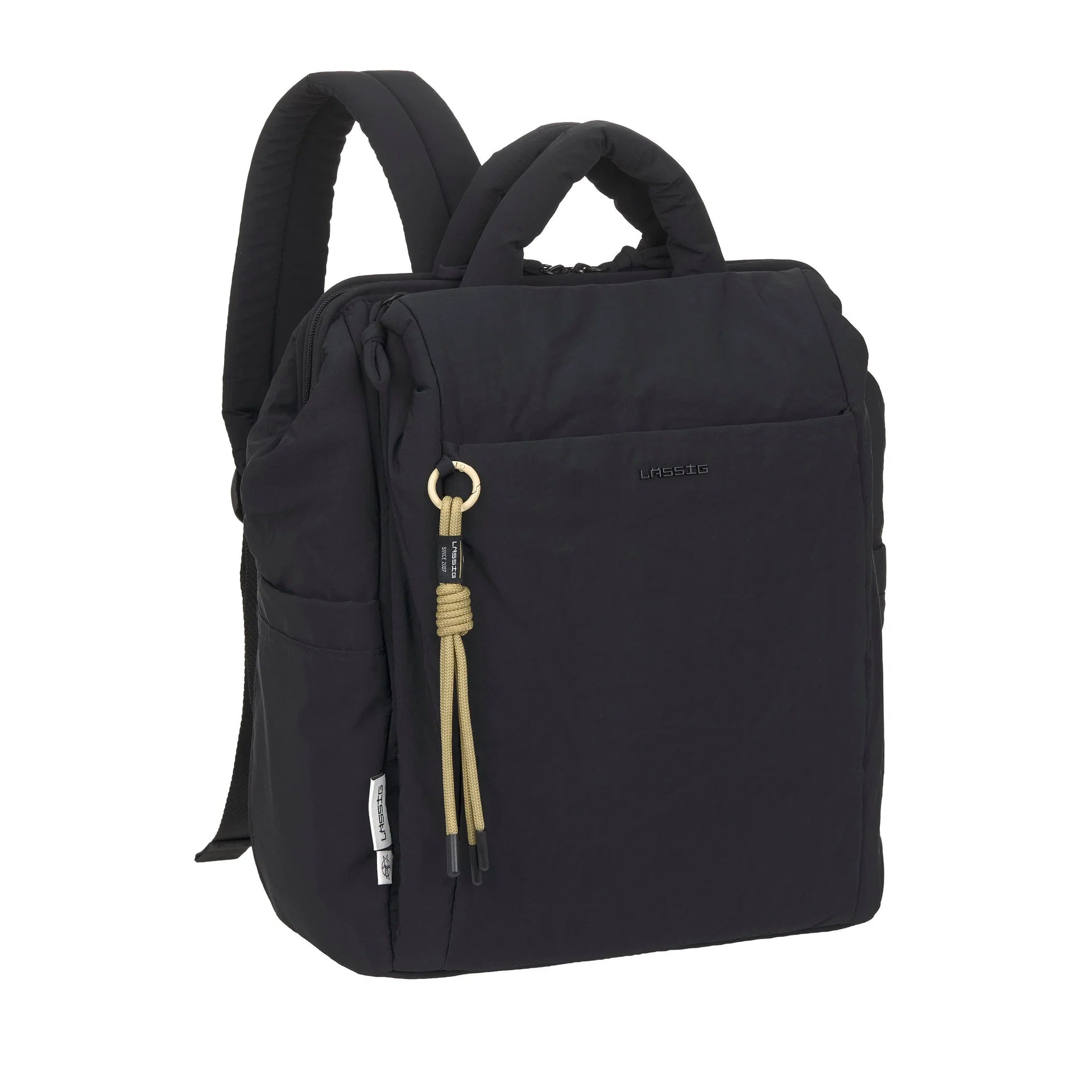 Lässig Wickelrucksack Minoa, Schwarz