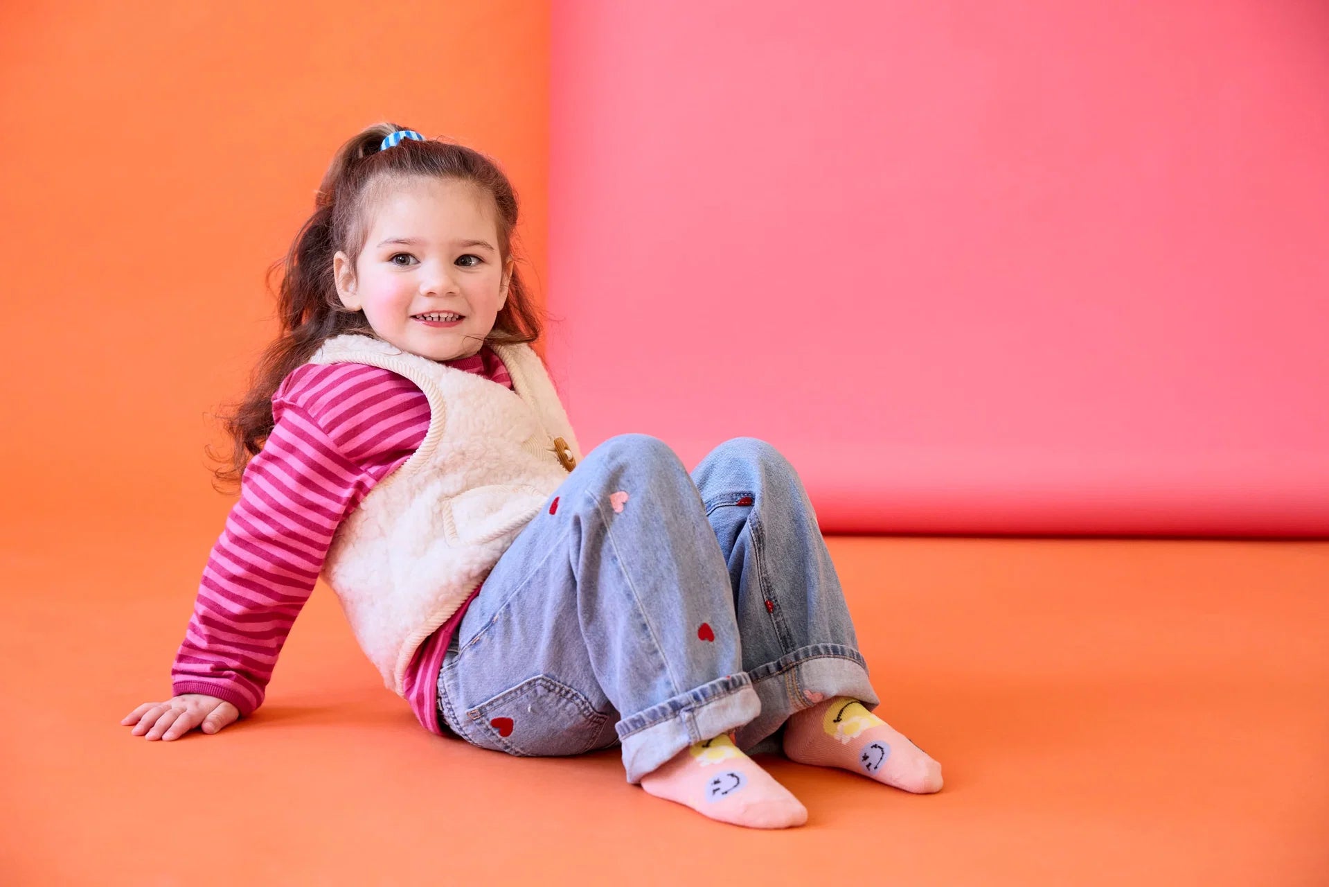 Lässig Kinder Socken 3er Set SmileyWorld® Rosa