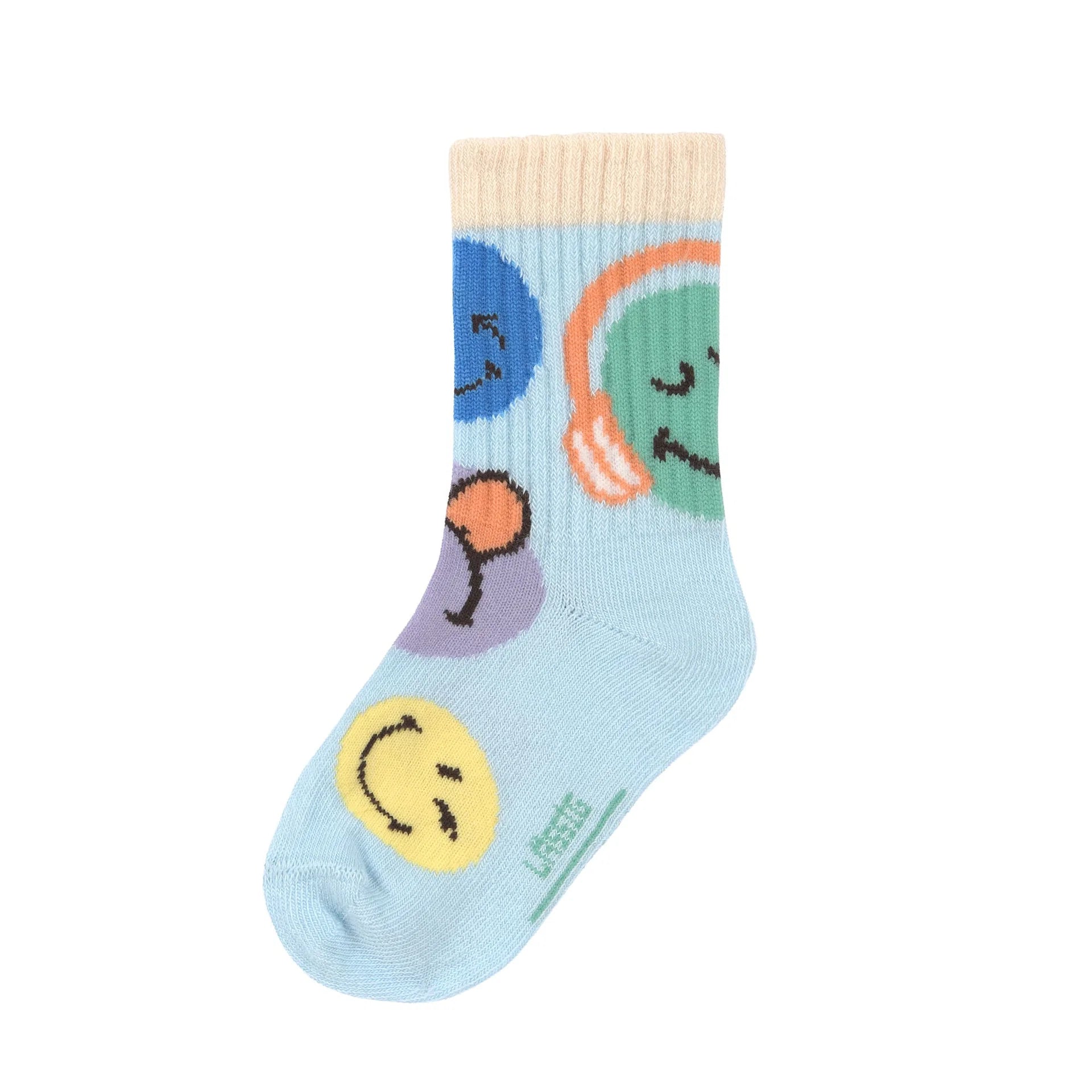 Lässig Socken 3er Set SmileyWorld, Blau