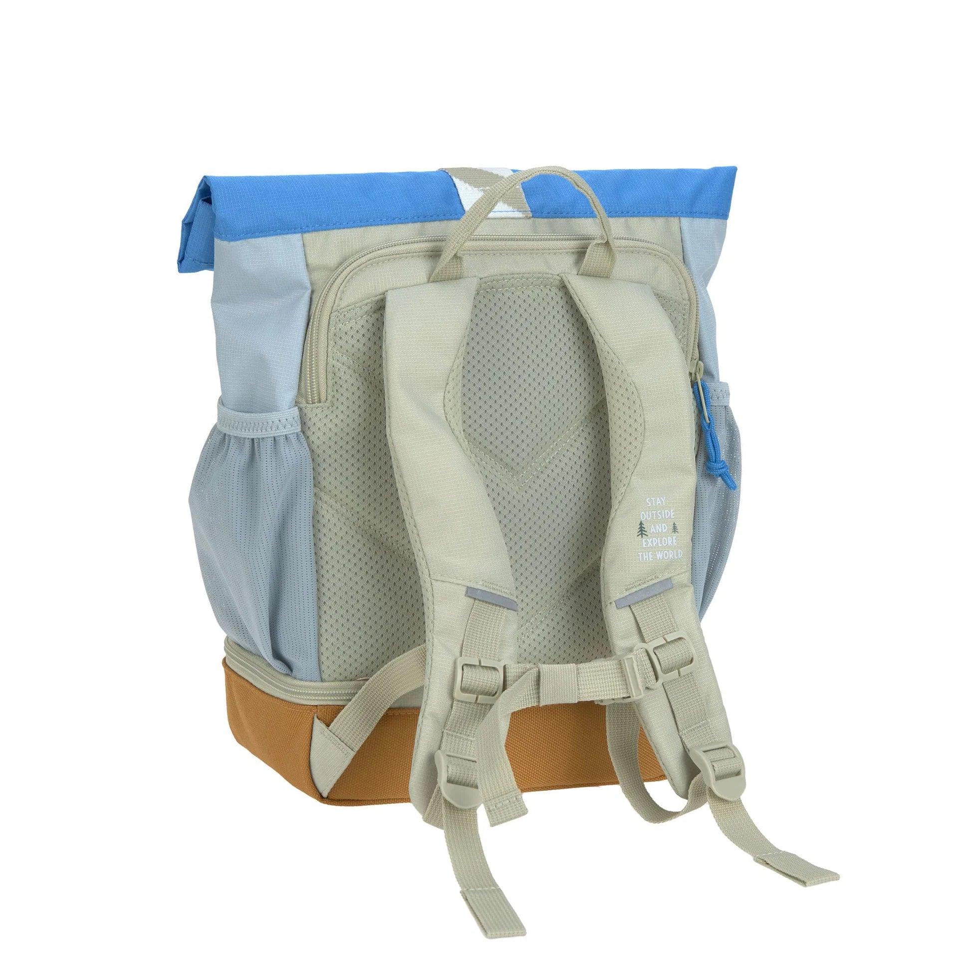 Lässig Kindergartenrucksack Rolltop Sunny Explorer Grün Blau
