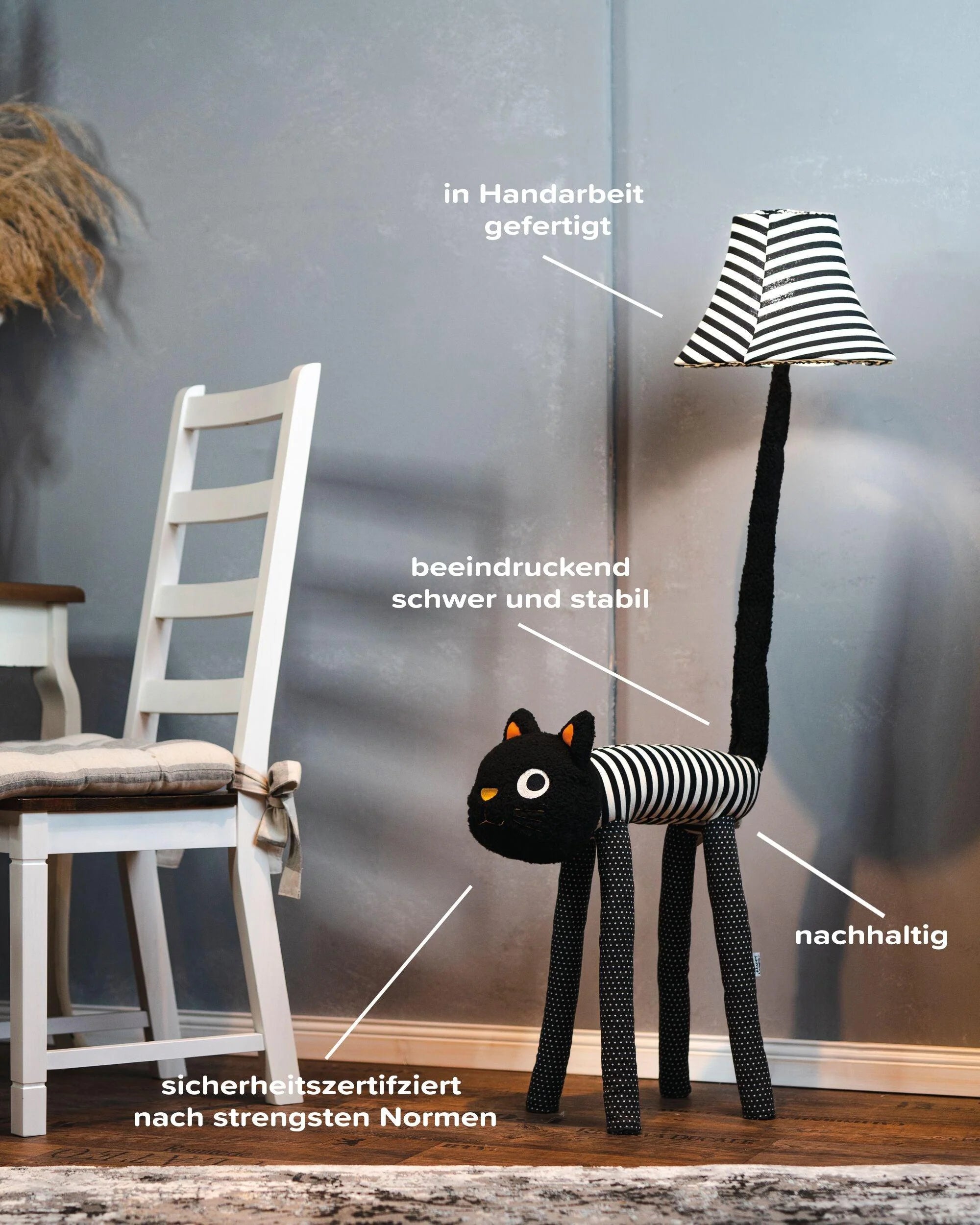 Happy Lamps Die flauschige Katze Luna