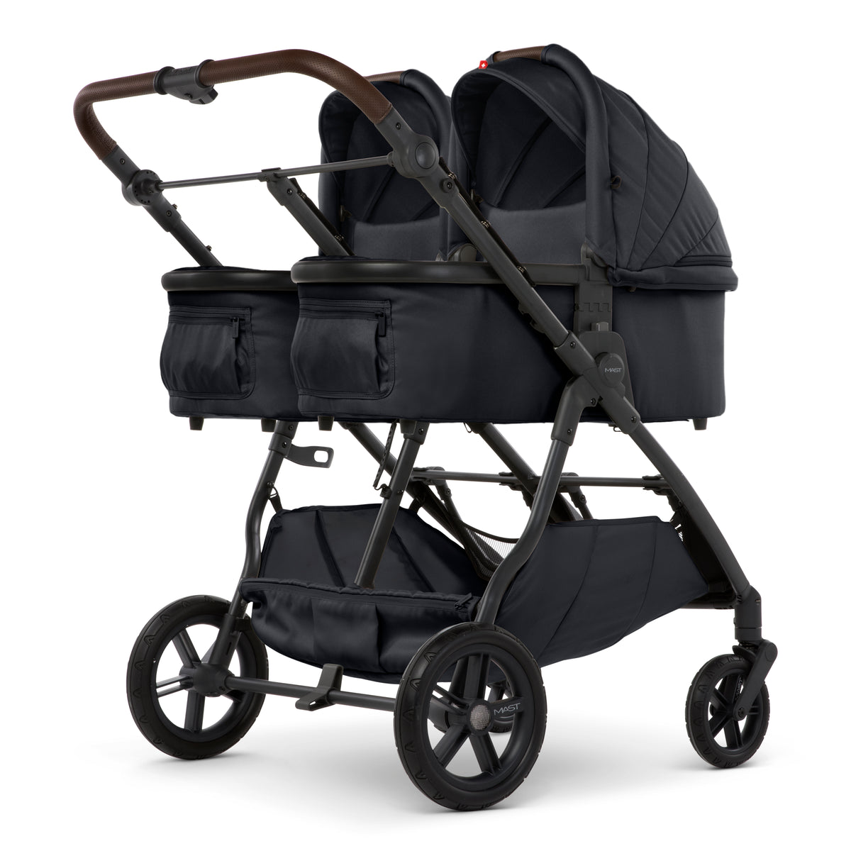 Mast Kinderwagen M.Twin x Zwillingsvariante mit Wannen