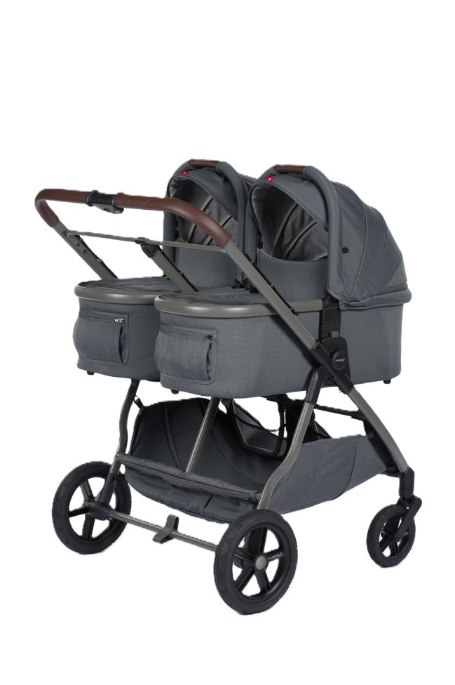 Mast Kinderwagen M.Twin x Zwillingsvariante mit Wannen