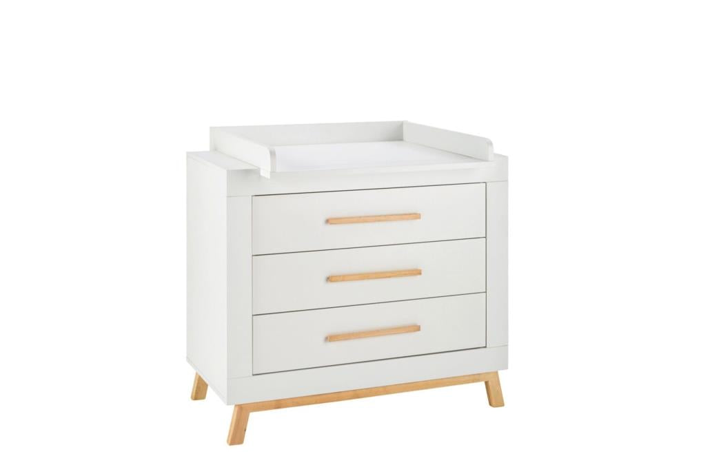 Schardt Miami Wickelkommode mit Aufsatz weiss