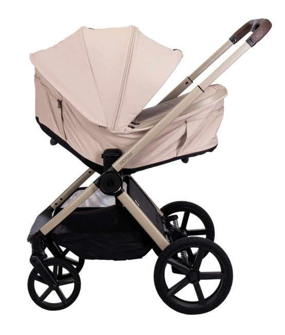 Moon Gio Fold Kinderwagen mit Babywanne Limited Edition sand/sand