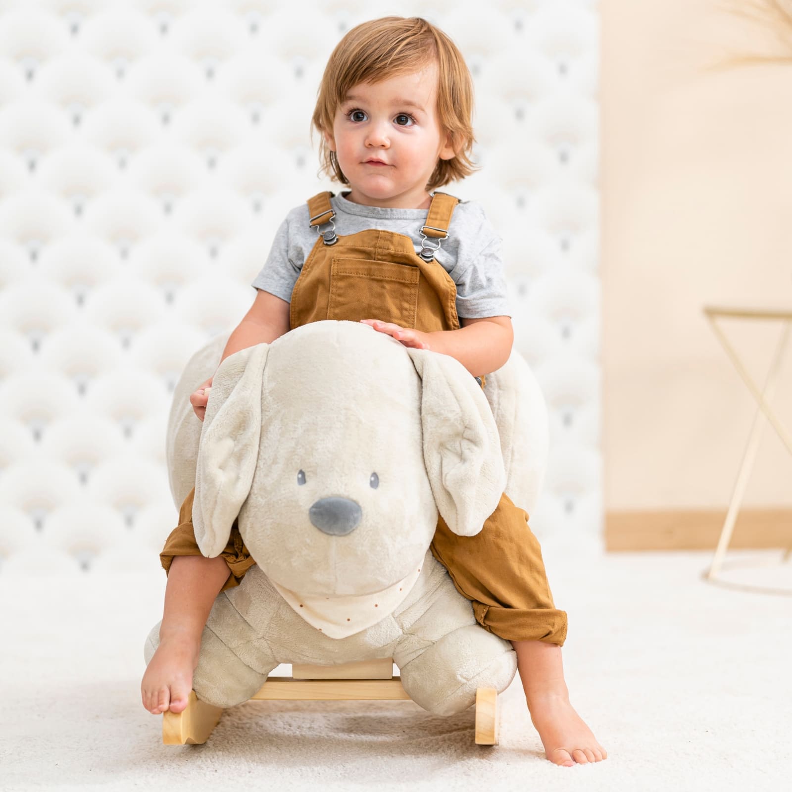 NATTOU Charlie Schaukeltier Hund beige *Sale*