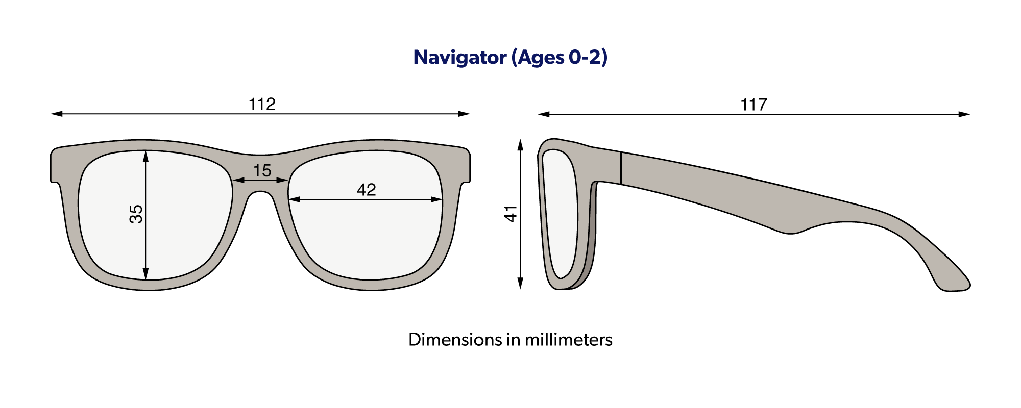 Babiators Sonnenbrille polarisiert Navigator Graphite Gray