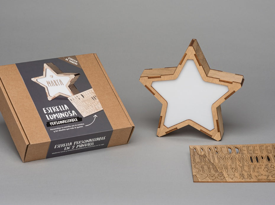 Personalisierbare Sternenlampe 24cm