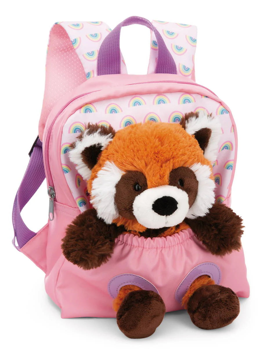 NICI Rucksack rosa mit roten Panda