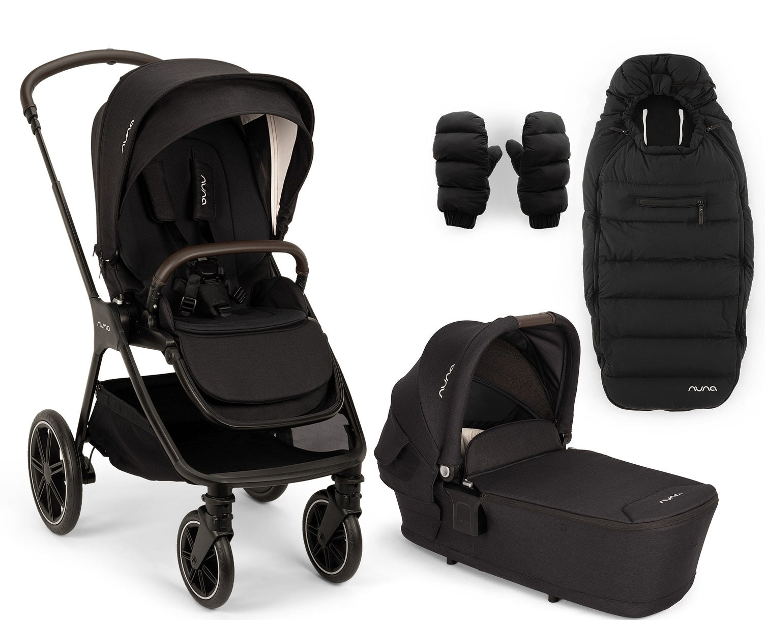 Nuna TRIV LX 4in1 Bundle mit Babywanne, Babyschale Arra Flex & Base360, Stroller Set