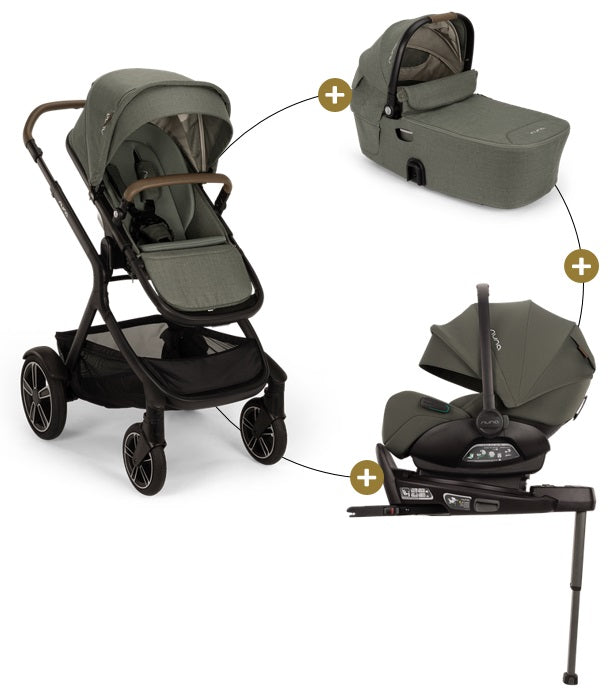 Nuna Demi Next 4in1 Bundle mit Babywanne, Babyschale Arra Next mit Base Next