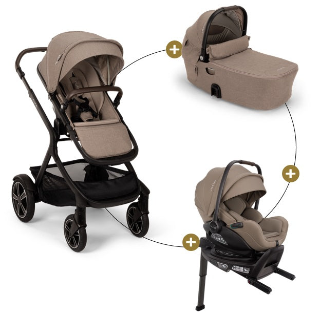 Nuna Demi Next 4in1 Bundle mit Babywanne, Babyschale Arra Next mit Base Next