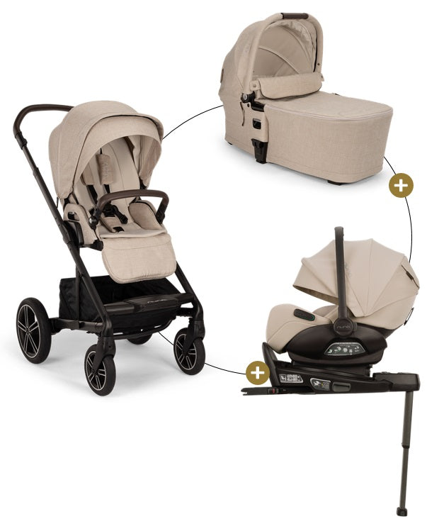 Nuna Mixx Next Bundle 4in1 mit Babywanne, Babyschale Arra Flex &amp; Base Next