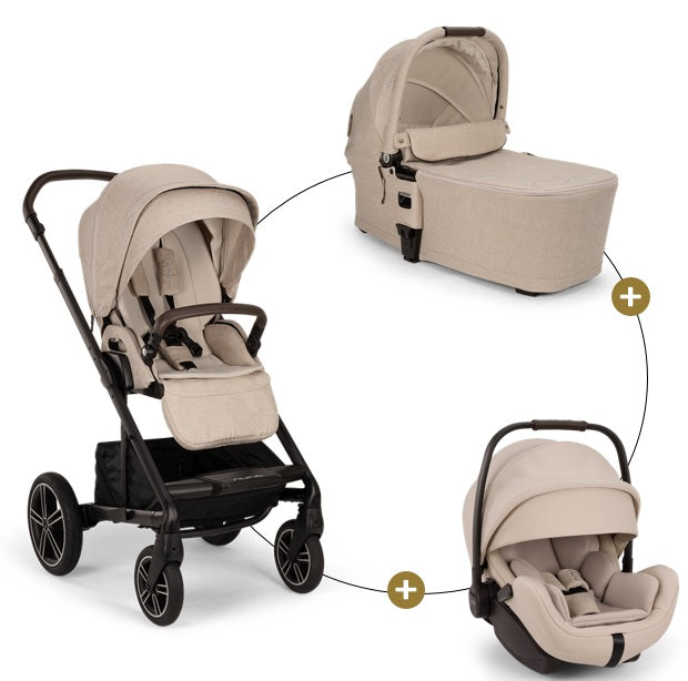 Nuna Mixx Next Bundle 3in1 mit Babywanne, Babyschale Arra Flex