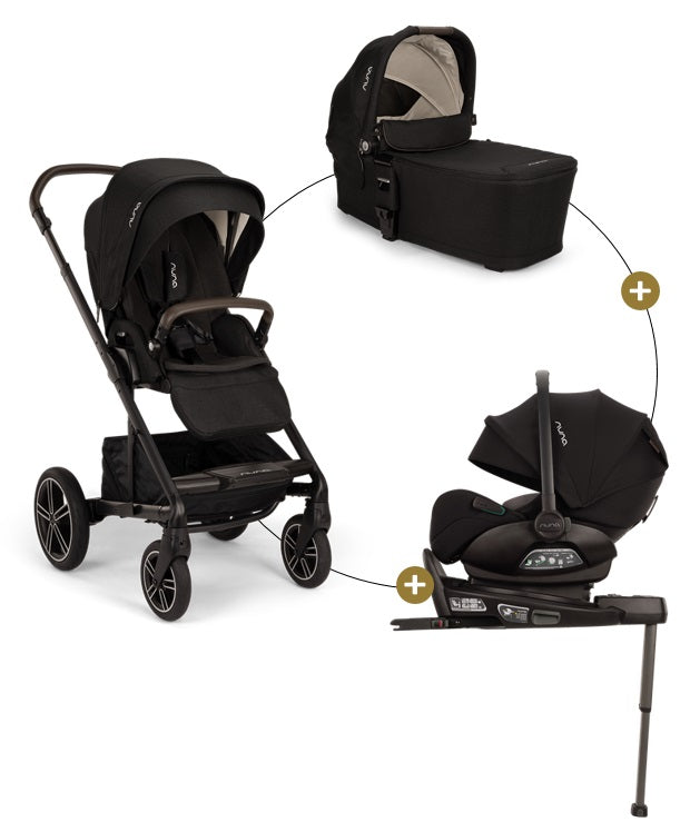 Nuna Mixx Next Bundle 4in1 mit Babywanne, Babyschale Arra Flex &amp; Base Next