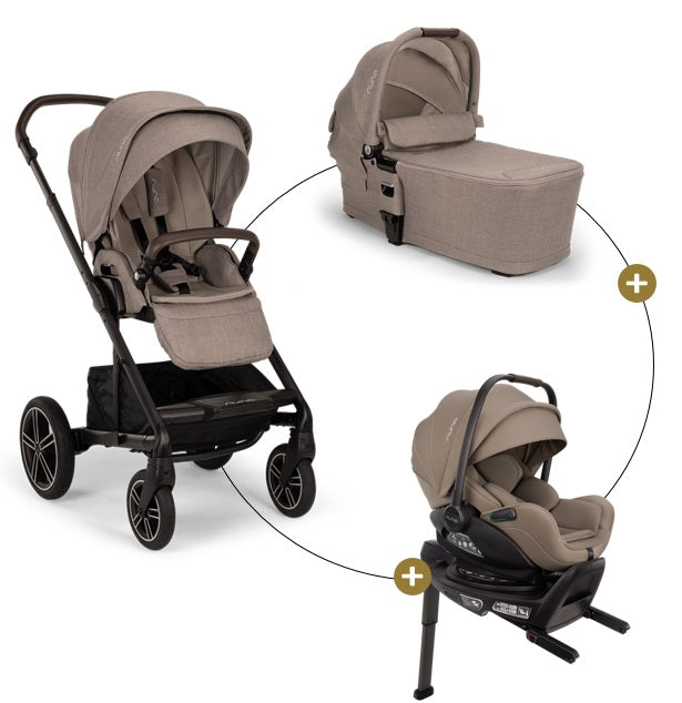 Nuna Mixx Next Bundle 4in1 mit Babywanne, Babyschale Arra Flex &amp; Base Next