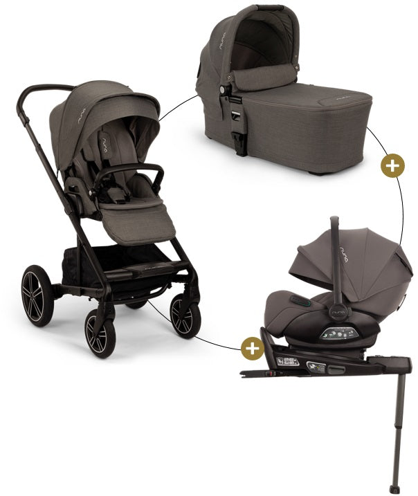 Nuna Mixx Next Bundle 4in1 mit Babywanne, Babyschale Arra Flex &amp; Base Next
