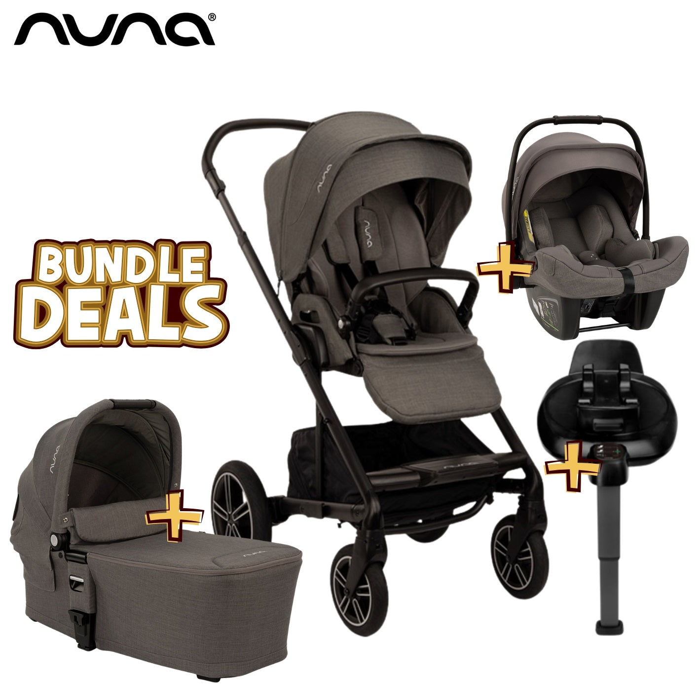 Nuna Mixx Next Bundle 4in1 thunder mit Pipa Next & Base Next *Sale*