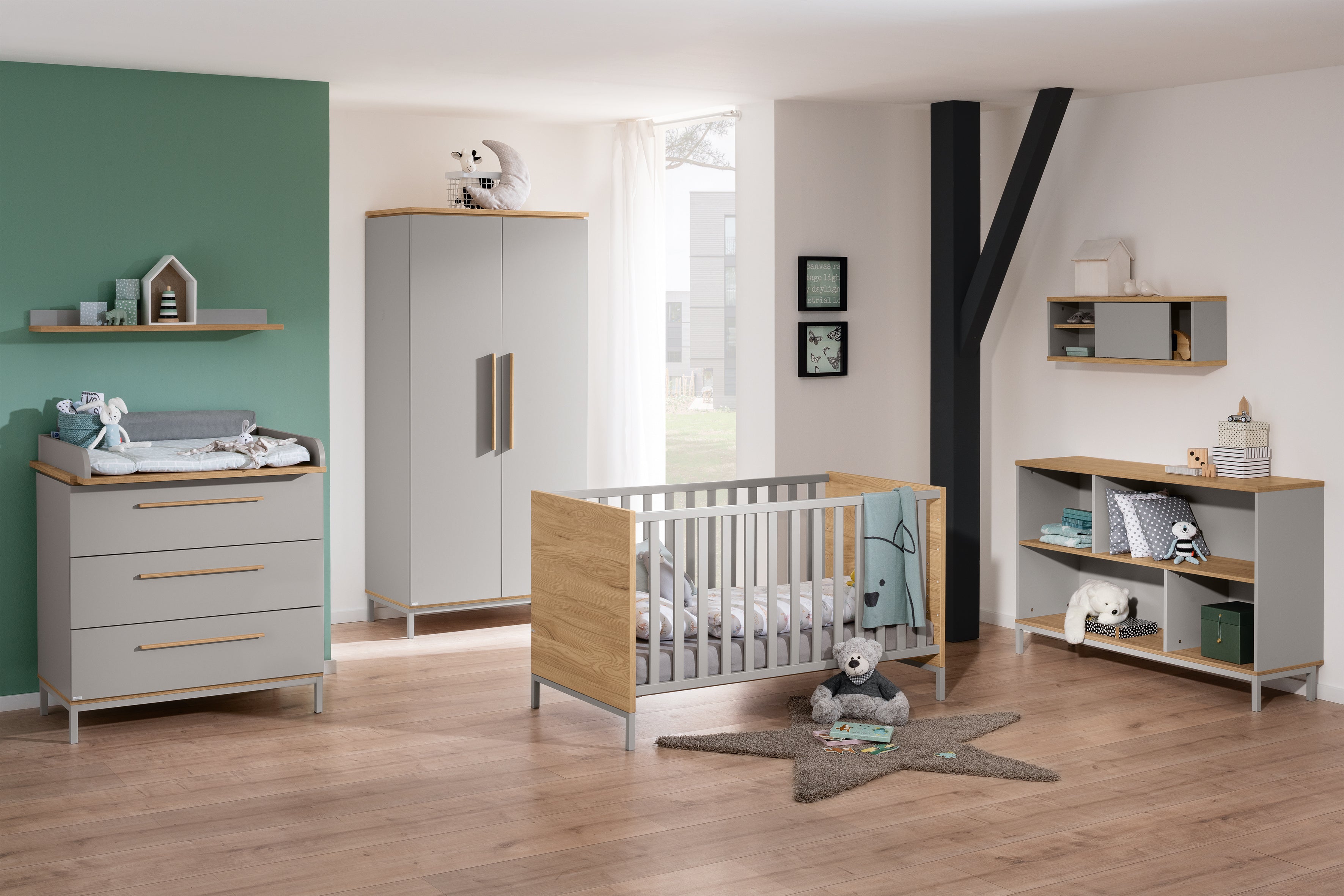 PAIDI BENNE Kinderzimmer 3-teilig inkl. Wickelaufsatz