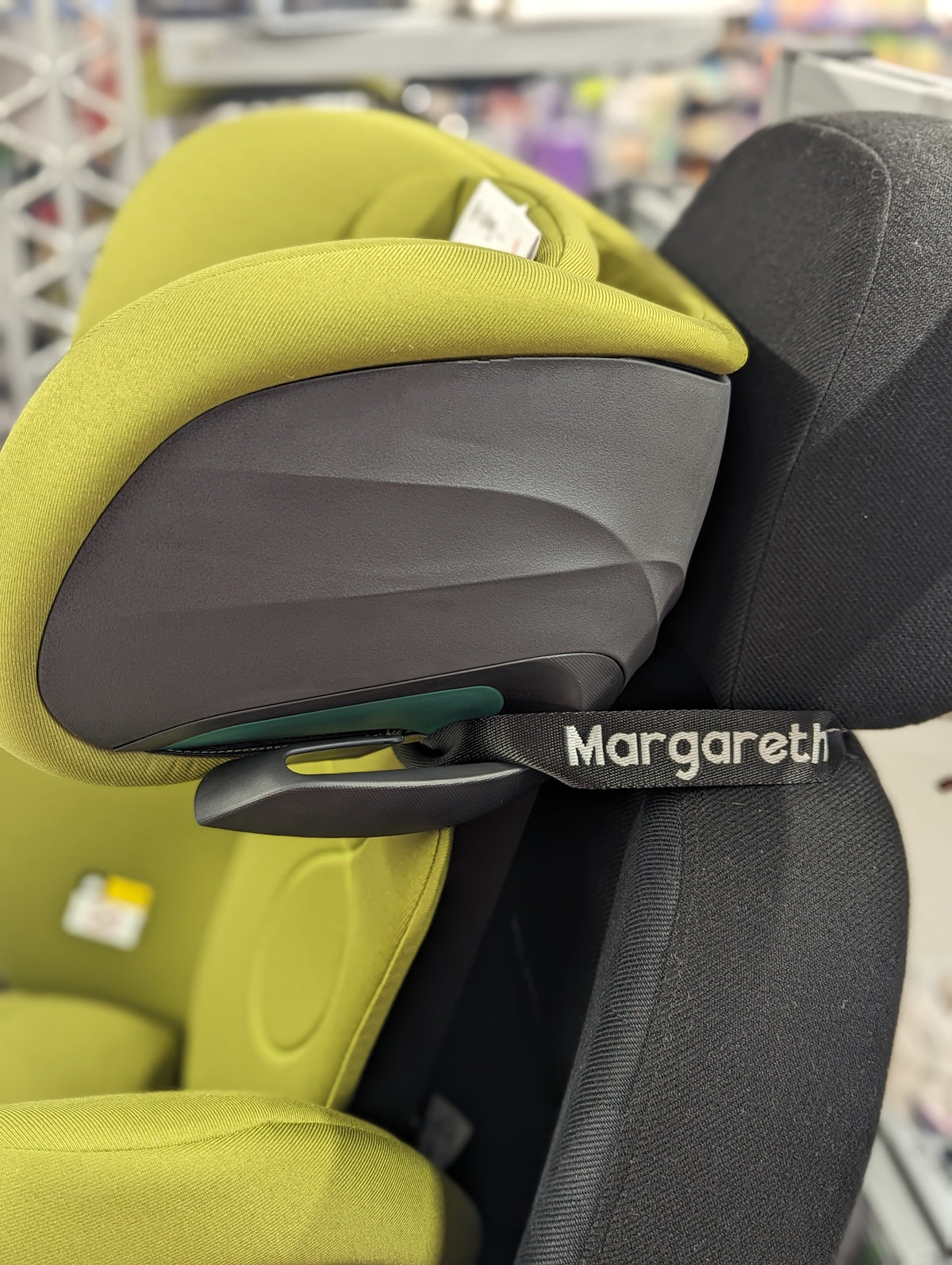 Margaretha&#39;s Fixierband für Autositze schwarz
