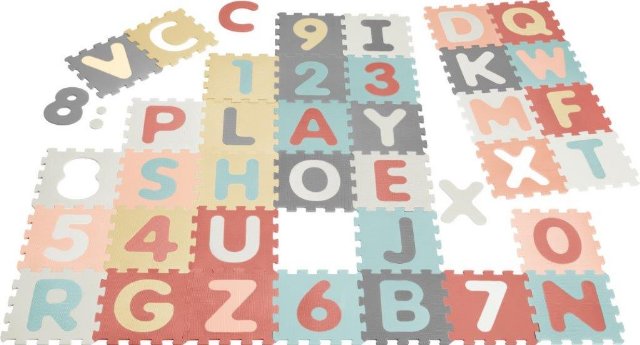 Playshoes Schaumstoffpuzzlematten pastell 36-teilig