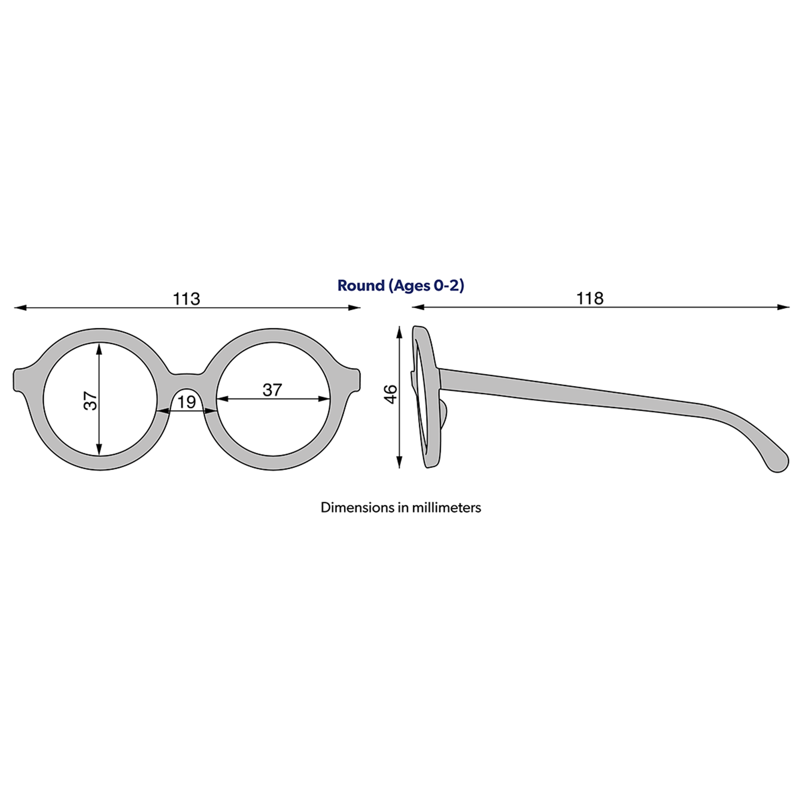 Sonnenbrille Original Euro Round Into The Mist