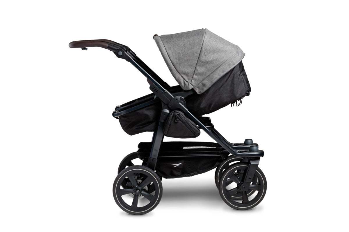 TFK Duo 2 Kombi Kinderwagen Premium Grau mit Lufkammerräder