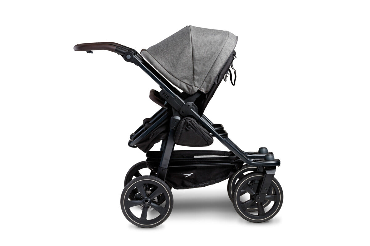 TFK Duo 2 Kombi Kinderwagen Premium Grau mit Lufkammerräder
