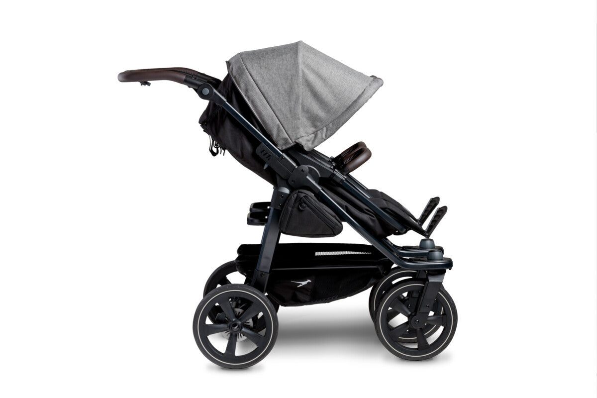 TFK Duo 2 Kombi Kinderwagen Premium Grau mit Lufkammerräder