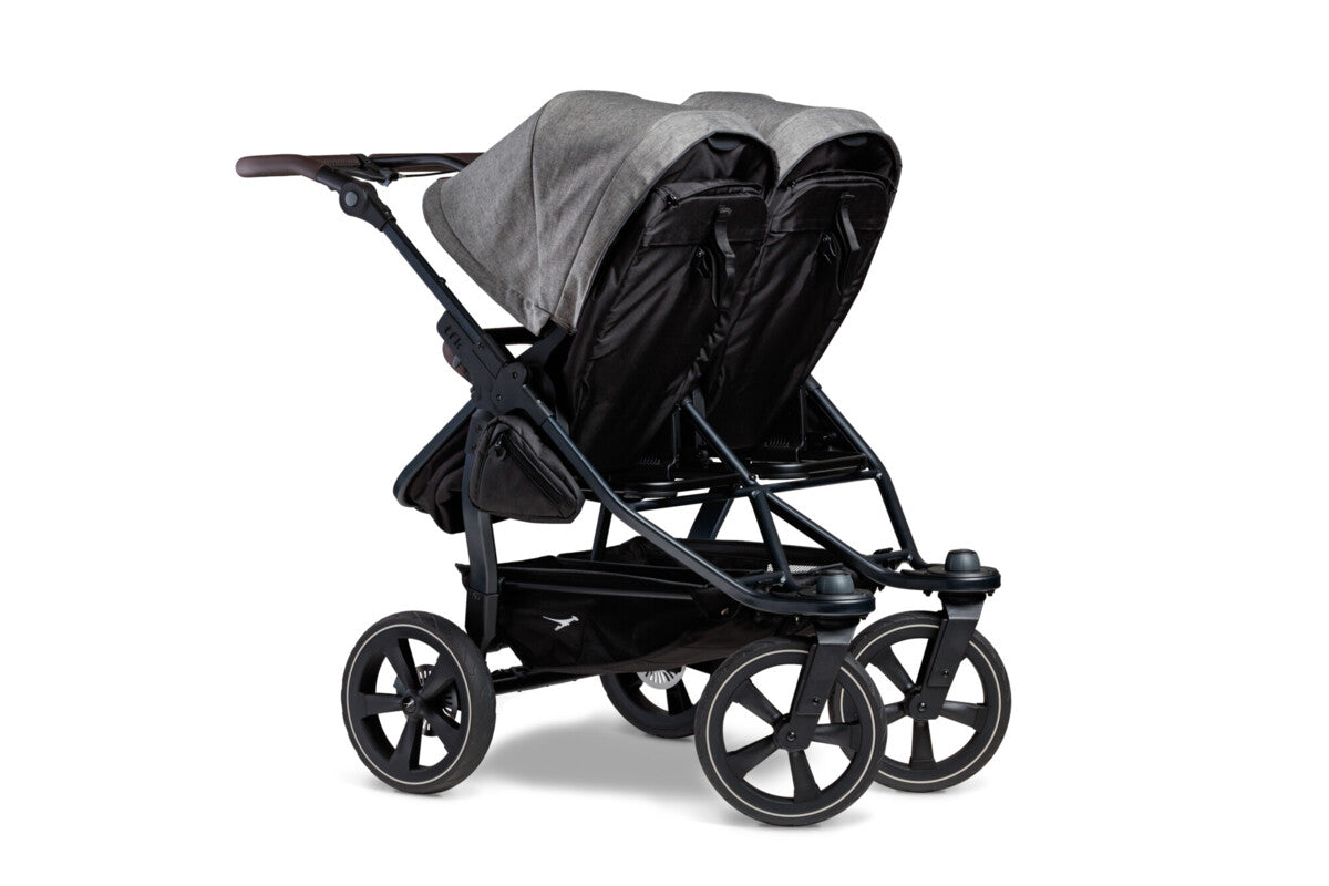 TFK Duo 2 Kombi Kinderwagen Premium Grau mit Lufkammerräder