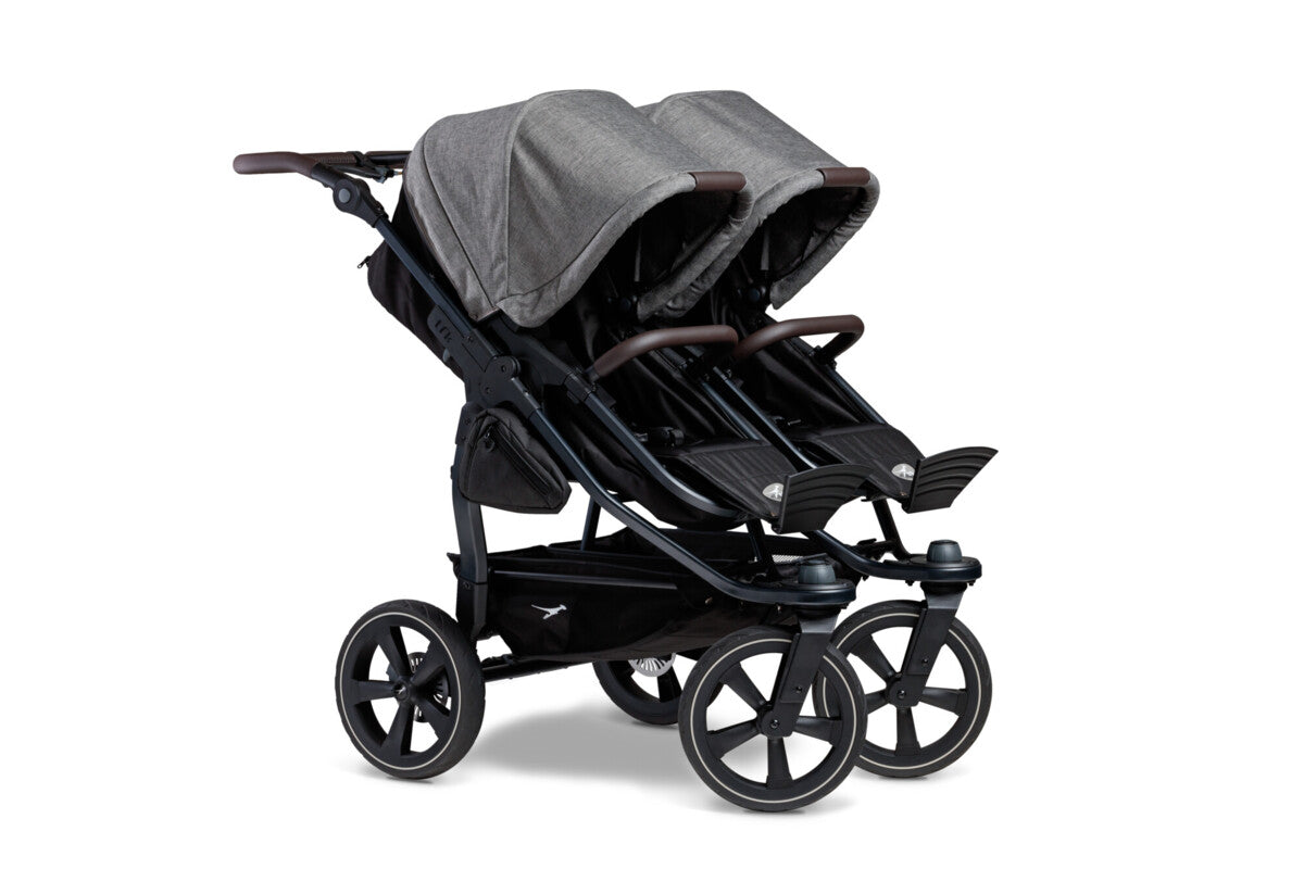 TFK Duo 2 Kombi Kinderwagen Premium Grau mit Lufkammerräder