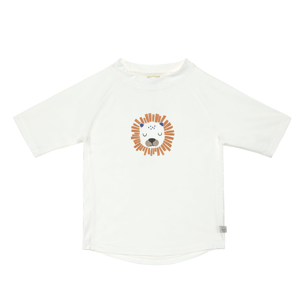 Lässig UV-Shirt Kinder Kurzarm - Löwe weiss