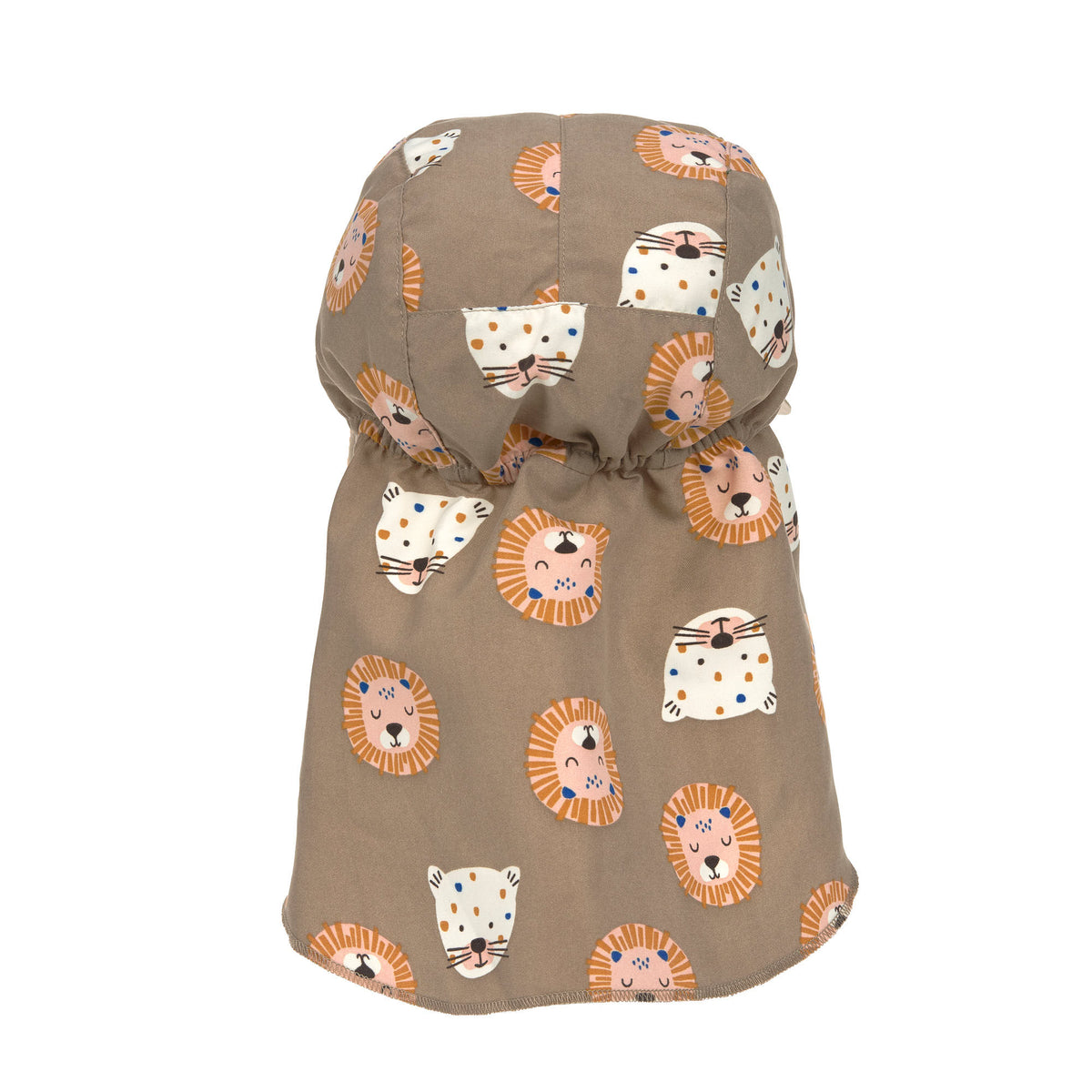 Lässig Sonnenhut Baby (UV Schutz &amp; Nackenschutz) Wildkatzen braun