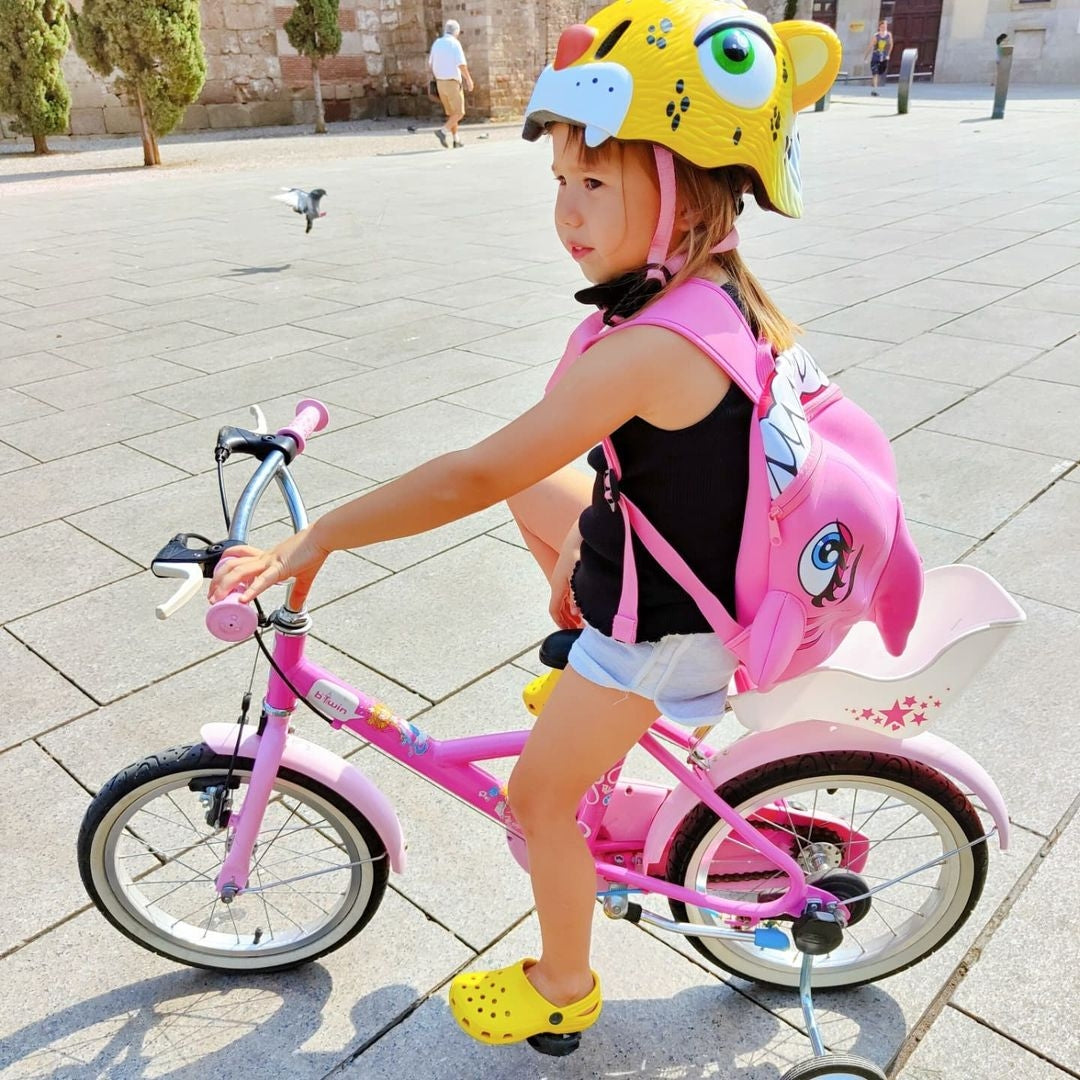 CRAZY SAFETY Kinder Fahrradhelm Leopard