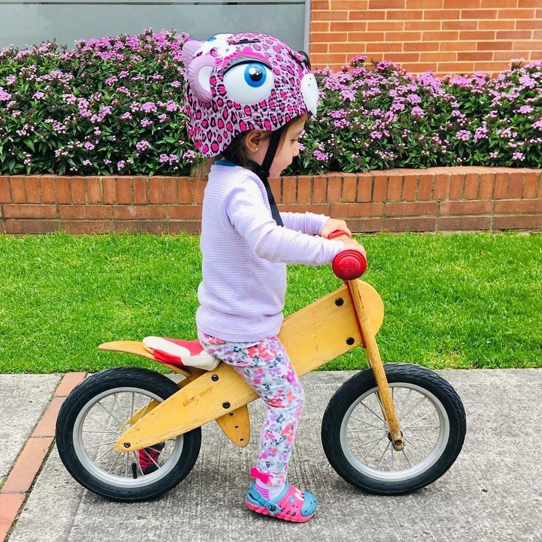 CRAZY SAFETY Kinder Fahrradhelm Leopard