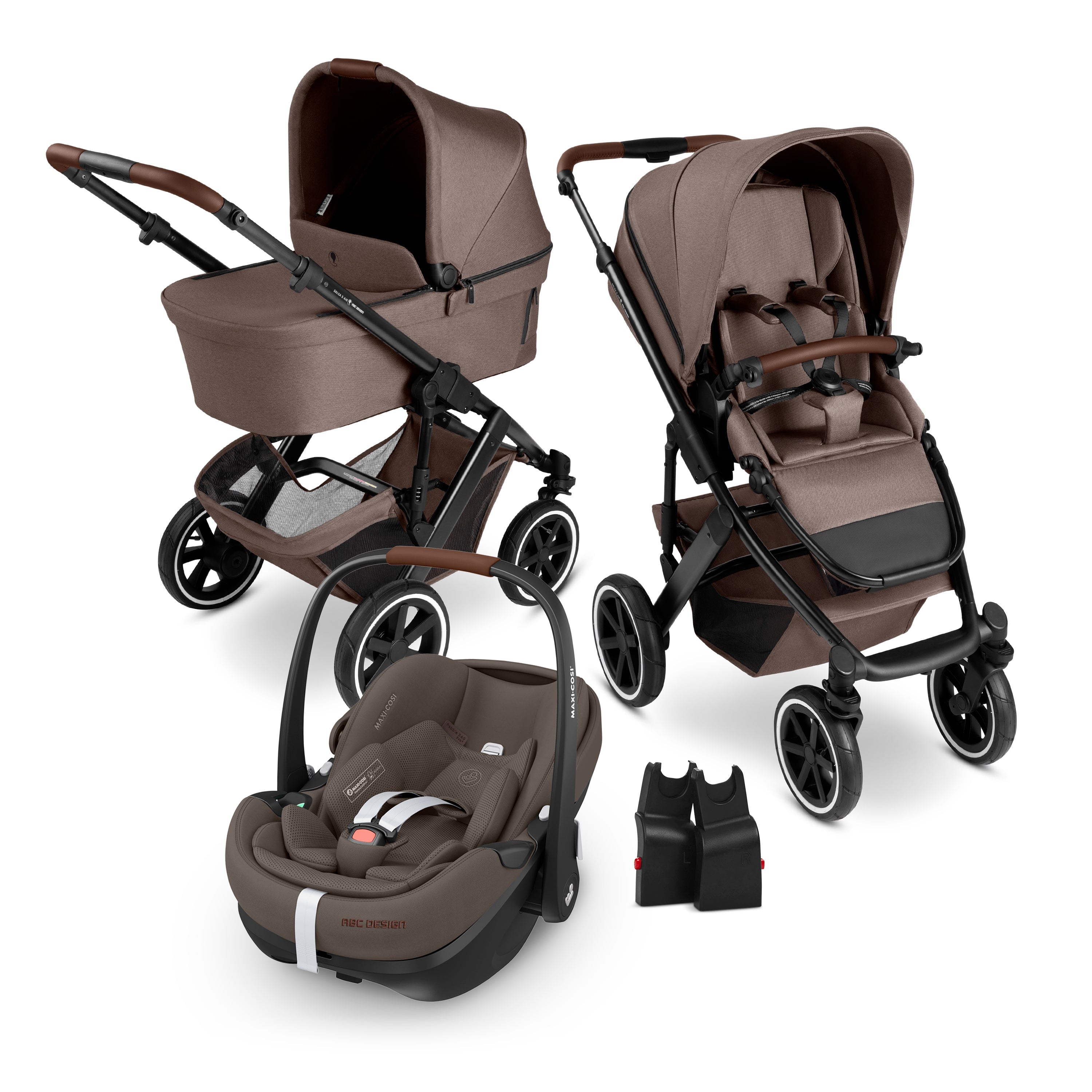 ABC Design Salsa 5 Air nature 2025 - All in One Set mit Maxi Cosi Pebble 360 Pro 2
