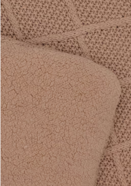 Jollein Krabbeldecke 75x95 cm Check Knit Biscuit