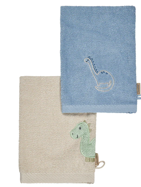 Sterntaler Waschlappen 2er Pack Frottee Dino Rexi