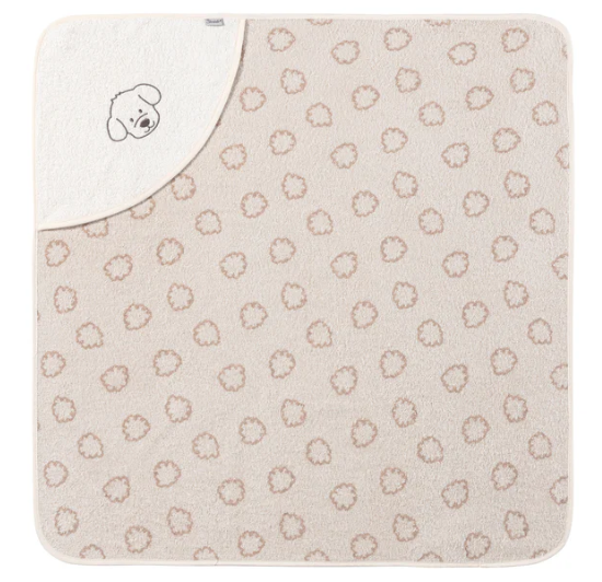 Sterntaler Kapuzenbadetuch 80x80cm Hund Lucky
